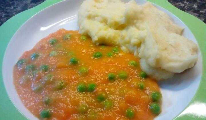 Jak připravit mrkvovou omáčku s hráškem a bramborovou kaší | recept Jak připravit mrkvovou omáčku s hráškem a bramborovou kaší | recept
