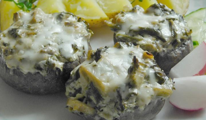 Jak připravit plněné žampiony portobello | recept Jak připravit plněné žampiony portobello | recept