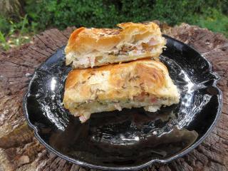 Jak upéct závin z listového těsta s liškami | recept s houbami
